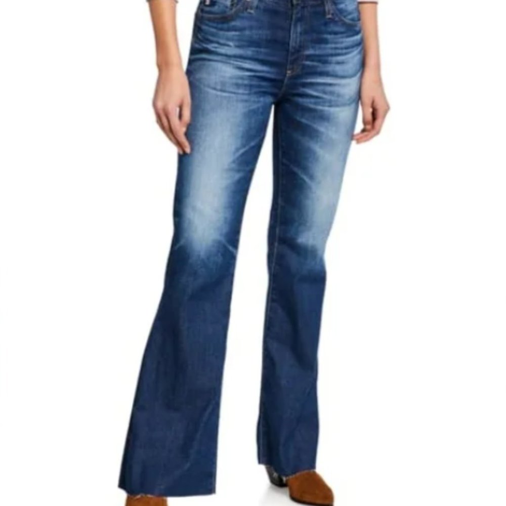 Ag High Rise Flare Jeans "the Quinne" bell bottoms